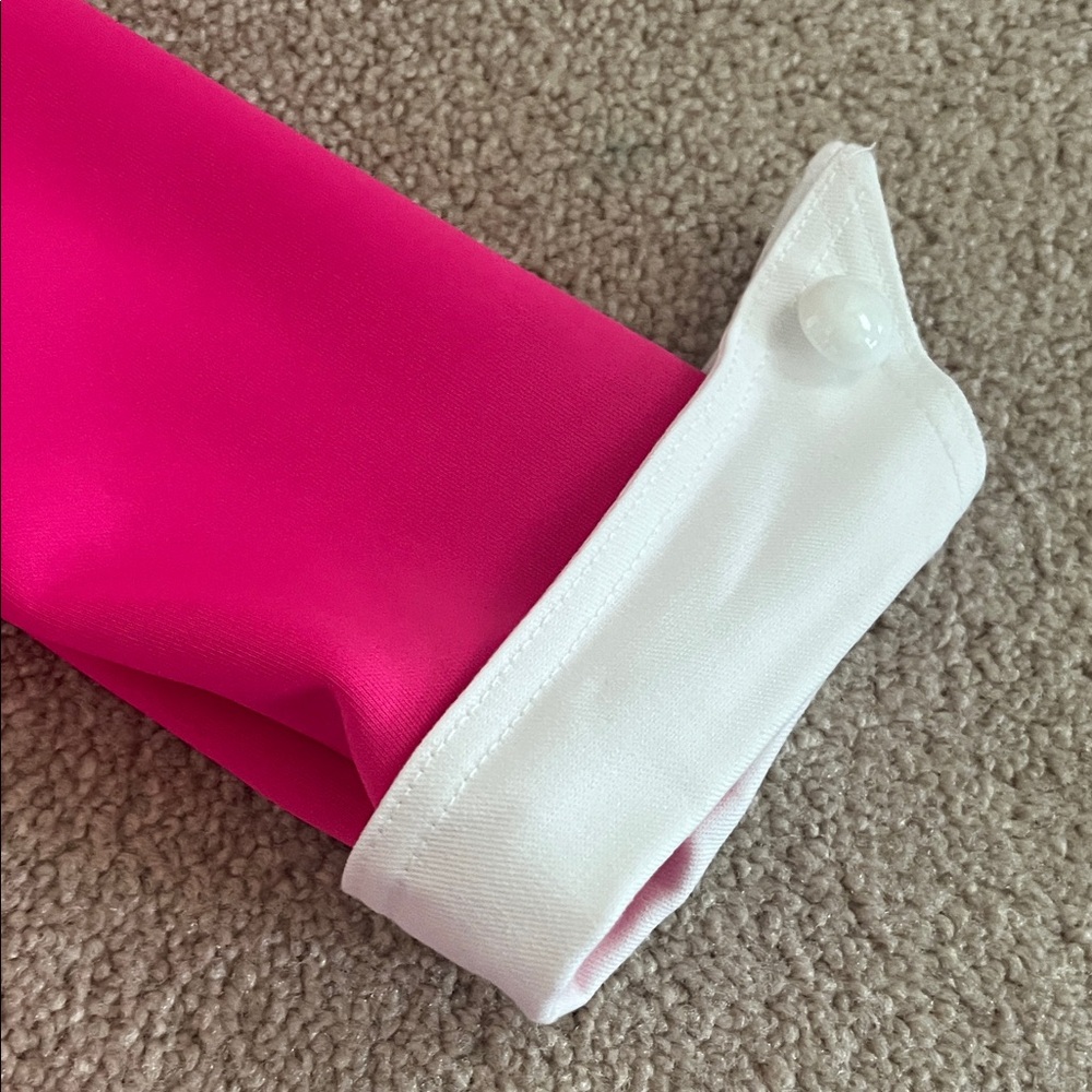 Weissman Pink & White Girls Costume - Flight Attendant - size MC approx 8-10 - Picture 4 of 10